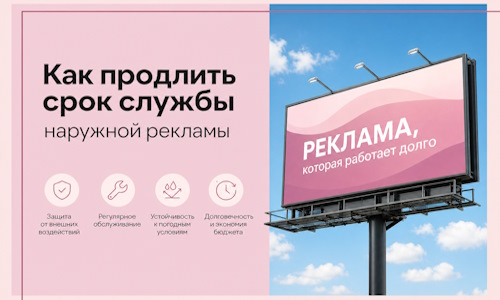Как продлить срок службы наружной рекламы в  Боре