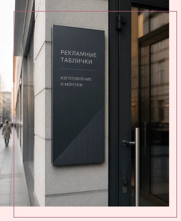 Рекламные таблички в Боре по цене от 4676 р. | Аванза-Бор