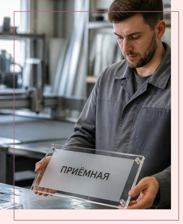 Таблички из оргстекла на заказ в Боре от 4052 р. | Аванза-Бор
